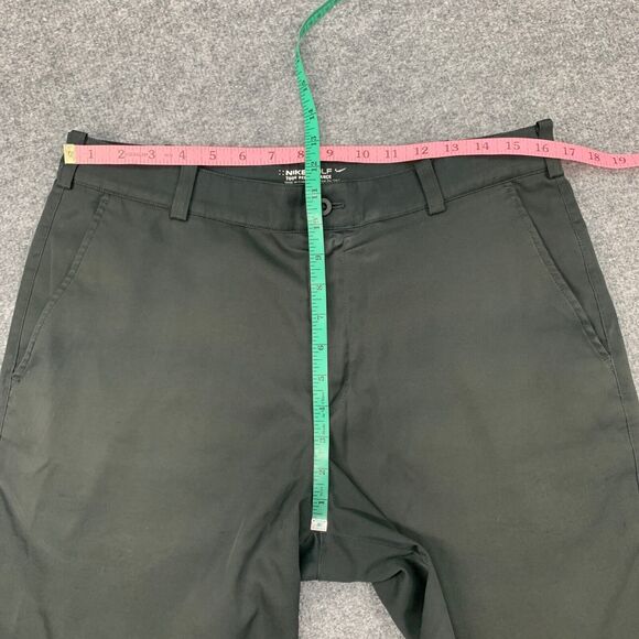 Nike Golf Shorts Mens 32 Black Tech Flat Front Golfing Dri Fit Tour Performance - Picture 7 of 15